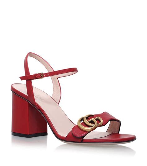 gucci red marmont small|Gucci Marmont red sandals.